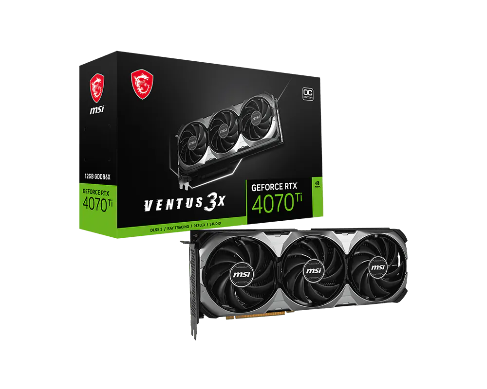 MSI GeForce RTX 4070 Ti VENTUS 3X E1 12G OC